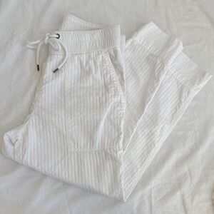 James Perse Seersucker White Pants Sz 0